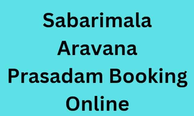 Aravana Prasadam Booking Online