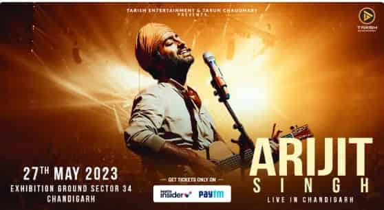 Arijit Singh Concert Chandigarh Tickets
