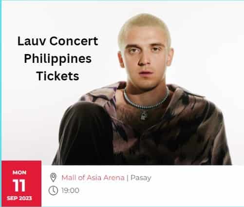 Lauv Concert Philippines Tickets