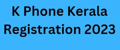 K Phone Kerala Registration